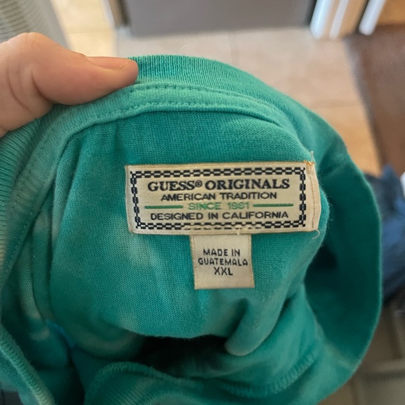 guess originals blue tie dye tee XXL - Picture 7 of 7